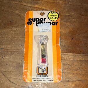 Vintage Luhr- Jensen super duper size 502 length 1 1/4” red head